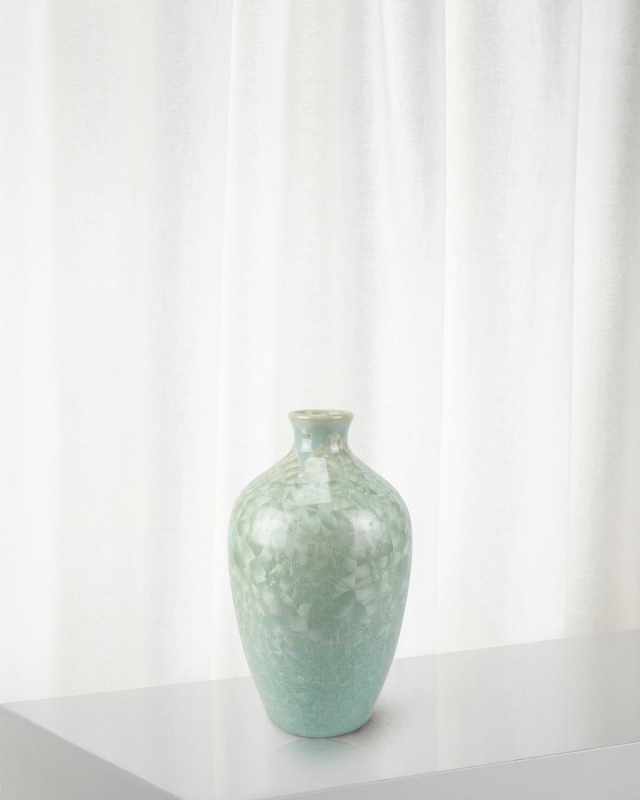 Crystal Glaze Porcelain Vase, 13"